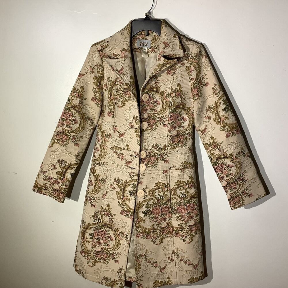 FLORAL ENGLISH JACKET CREAM AND PINK